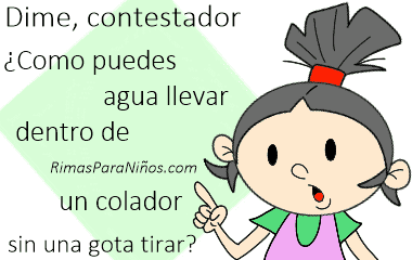 adivinanza con rima del agua