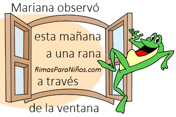 rima de animales y la ventana