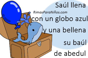 rima con azul divertida