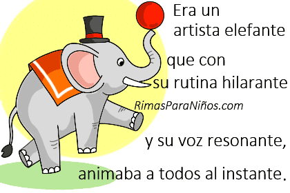 rima con elefante escolar