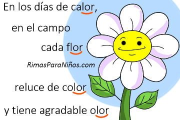 rima con flor divertida