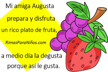 rima de frutas interesante