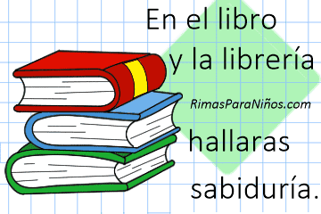 rima para niño de los libros