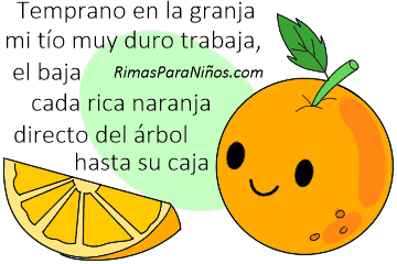 rima de naranja creativa