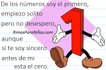 rima de numero entretenida