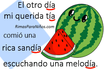 rima de sandia educativa
