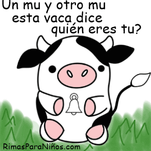 rima de vaca divertida
